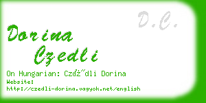 dorina czedli business card